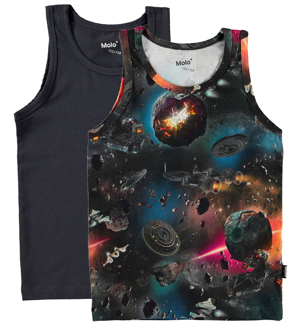 Molo Undershirt - Jayden - 2-Pack - Space Sky