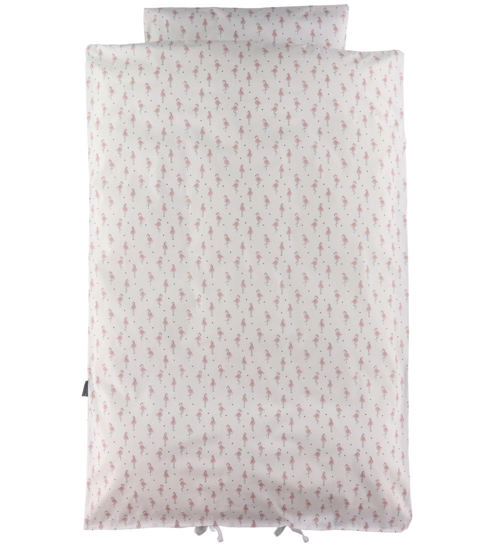 Nørgaard Madsens Bedding - Junior - White w. Pink Flamingos