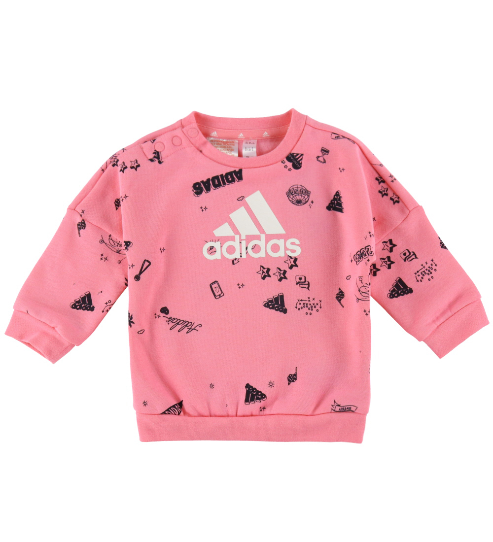 adidas Performance Sweat Set - I BLUV Q3 CSET - Pink/Black