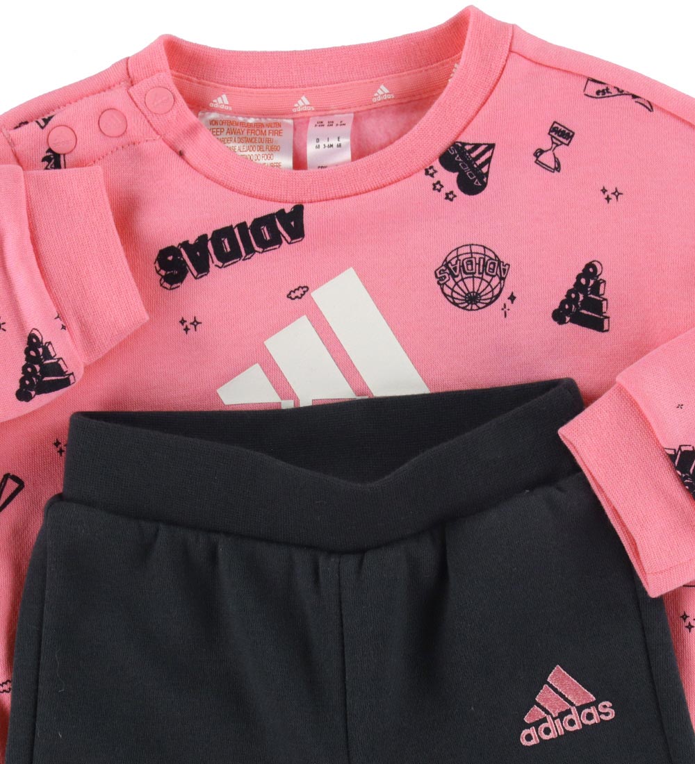 adidas Performance Sweat Set - I BLUV Q3 CSET - Pink/Black