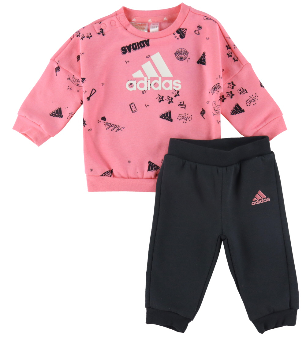 adidas Performance Sweat Set - I BLUV Q3 CSET - Pink/Black