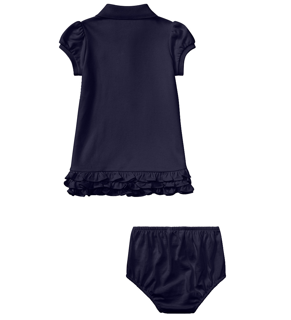 Polo Ralph Lauren Kjole m. Bloomers - Core Replen - Fransk Navy