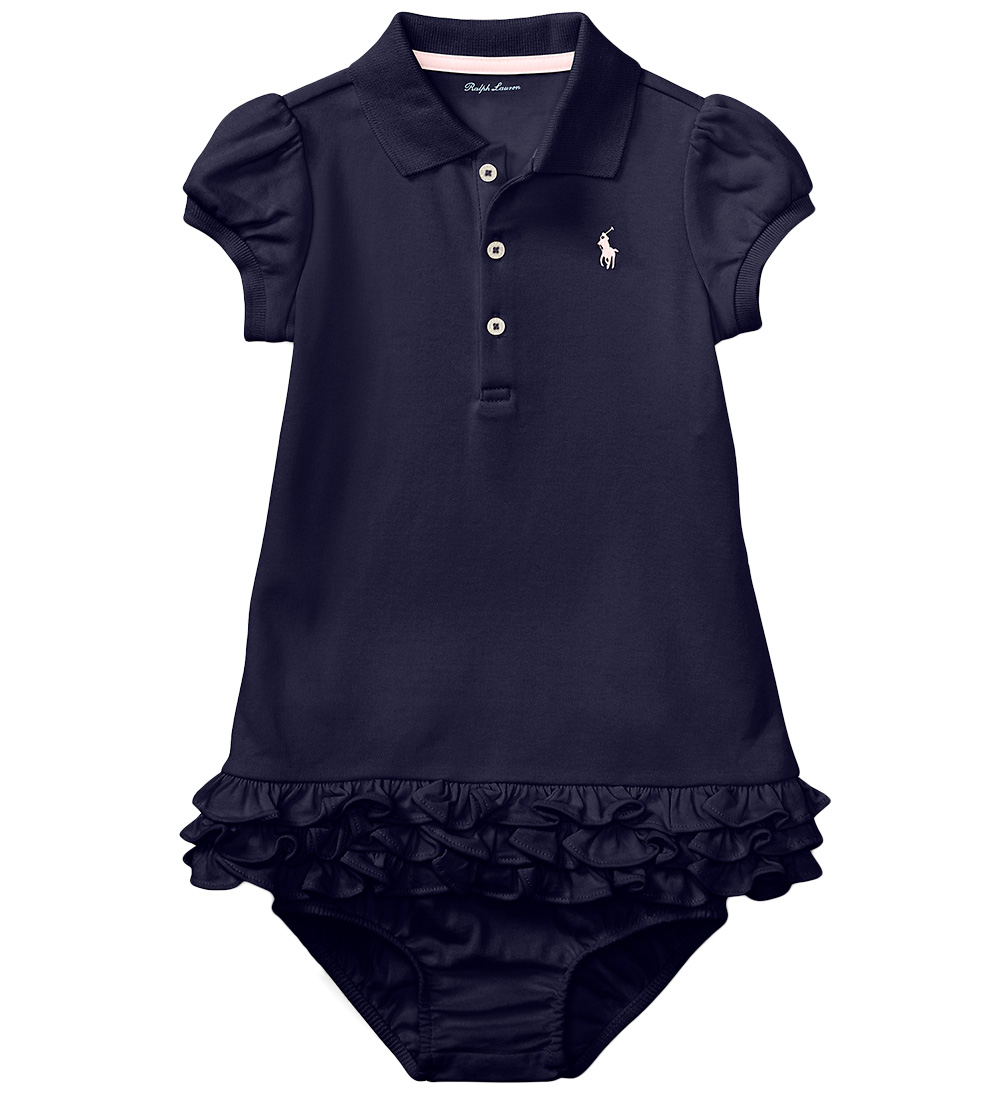 Polo Ralph Lauren Kjole m. Bloomers - Core Replen - Fransk Navy