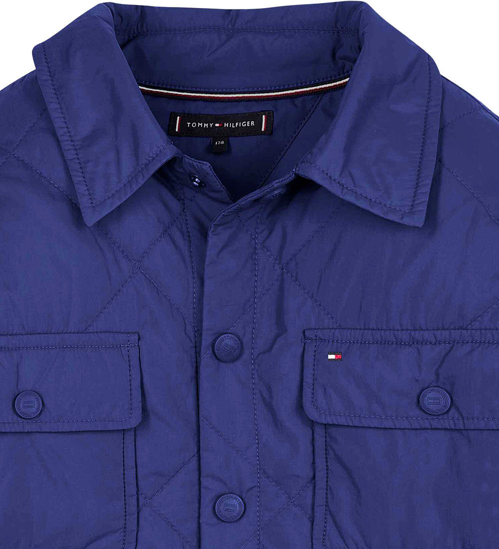 Tommy Hilfiger Jacket - Padded Overshirt - Navy Voyage