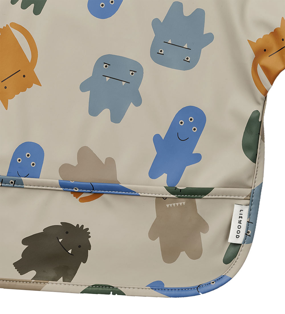 Liewood Apron - Merle - PU - Monsters Blue Mix