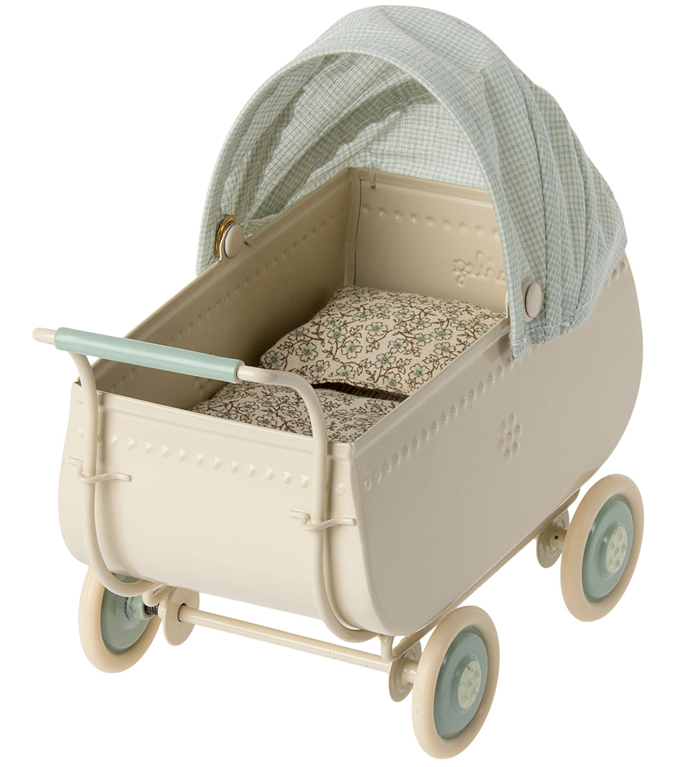 Maileg Kinderwagen - Micro - Blauw
