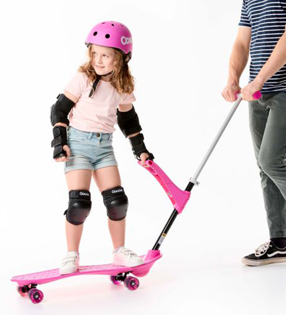 Ookkie Skateboard - Kids Lernender Skateboard - Pink