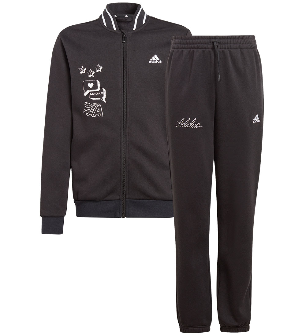 adidas Performance Sweat Set - J BLUV Q3 TS - Black/White