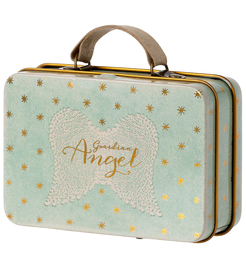 Maileg Doll Accessories - Cardboard Suitcase w. Engel Mouse - Mi