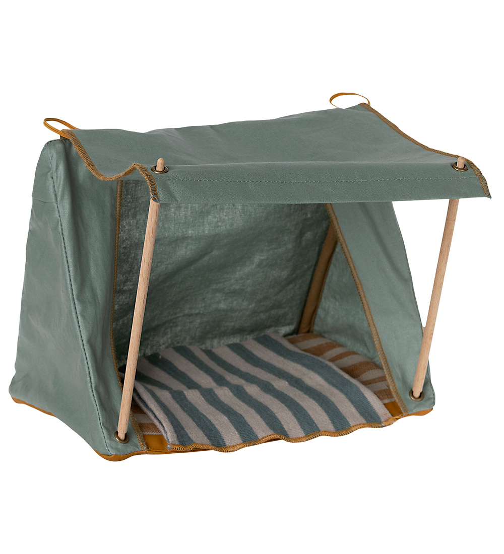 Maileg Happy Camper Tent - Mouse - Green/Brown