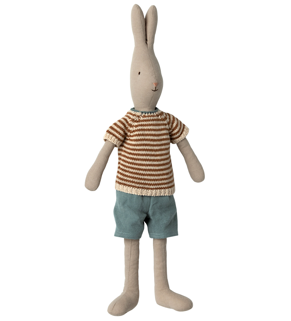 Maileg Soft Toy - Rabbit - Size 3 - 49 cm - Classic - Knitted Bl