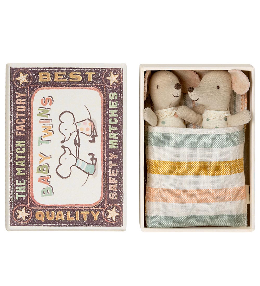 Maileg Mouse - Baby - Twins I Matchbox