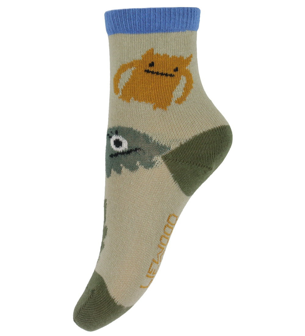 Liewood Socks - Silas - 3-Pack - Monsters Blue Mix