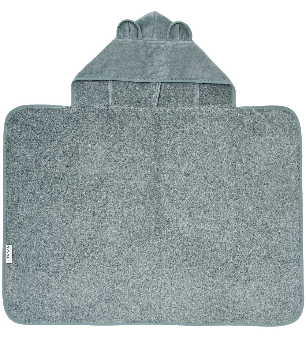 Liewood Hooded Towel - 60x80 cm - Vilas - Blue Fog
