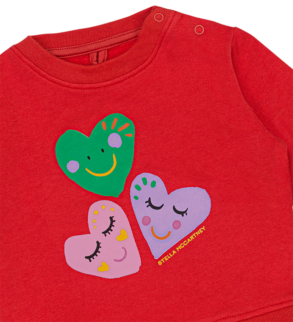 Stella McCartney Kids Sweatshirt - Red w. Hearts