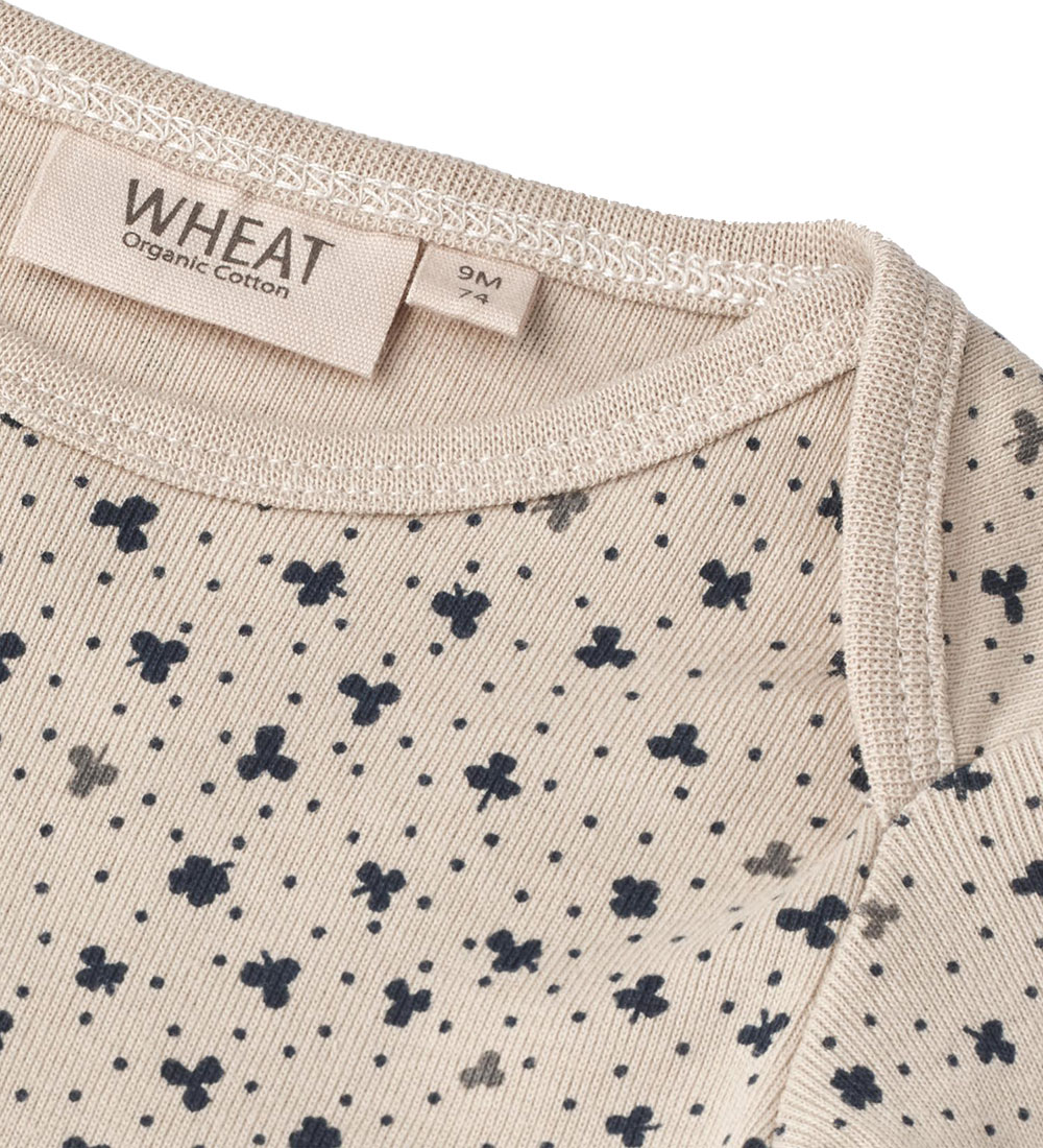 Wheat Bodysuit l/s - Fille - Soft Beige Clover