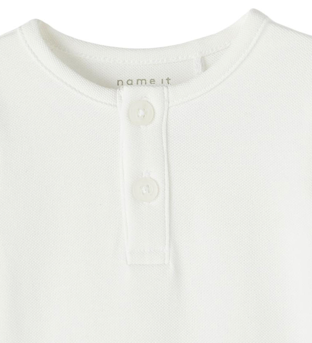 Name It Bodysuit l/s - NbmLorry - White Alyssum