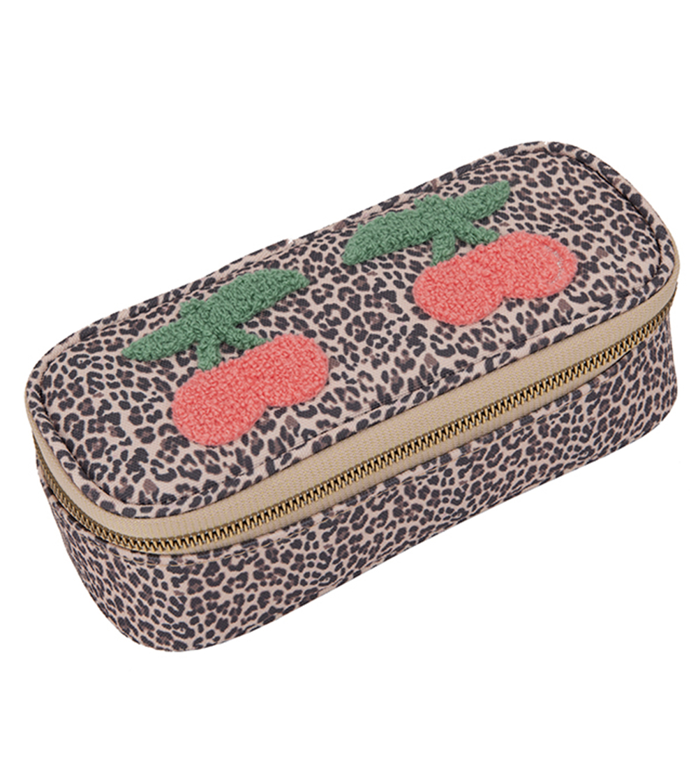 Jeune Premier Pencil Case - Leopard Cherry