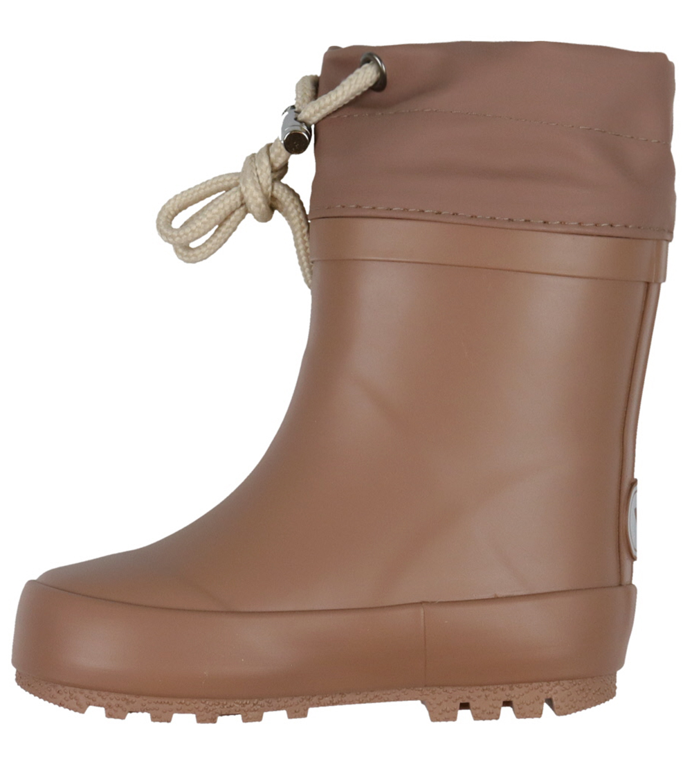Bottes en Caoutchouc avec Doublure Wheat - Solid - Ancien Rose