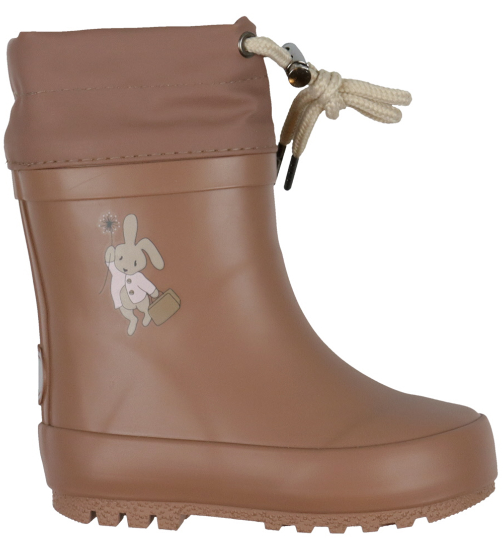 Bottes en Caoutchouc avec Doublure Wheat - Solid - Ancien Rose