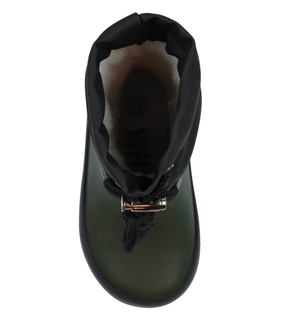 Wheat Rubber Boots w. Lining - Solid - Deep Forest