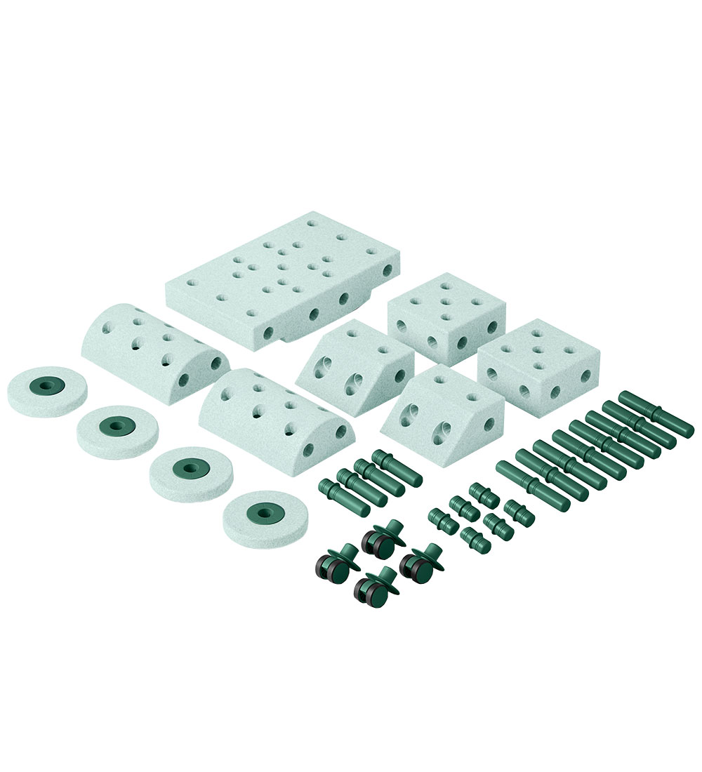 MODU Dreamer Set - 34 Parts - 70x40x20 cm - Ocean Mint/Forest Gr