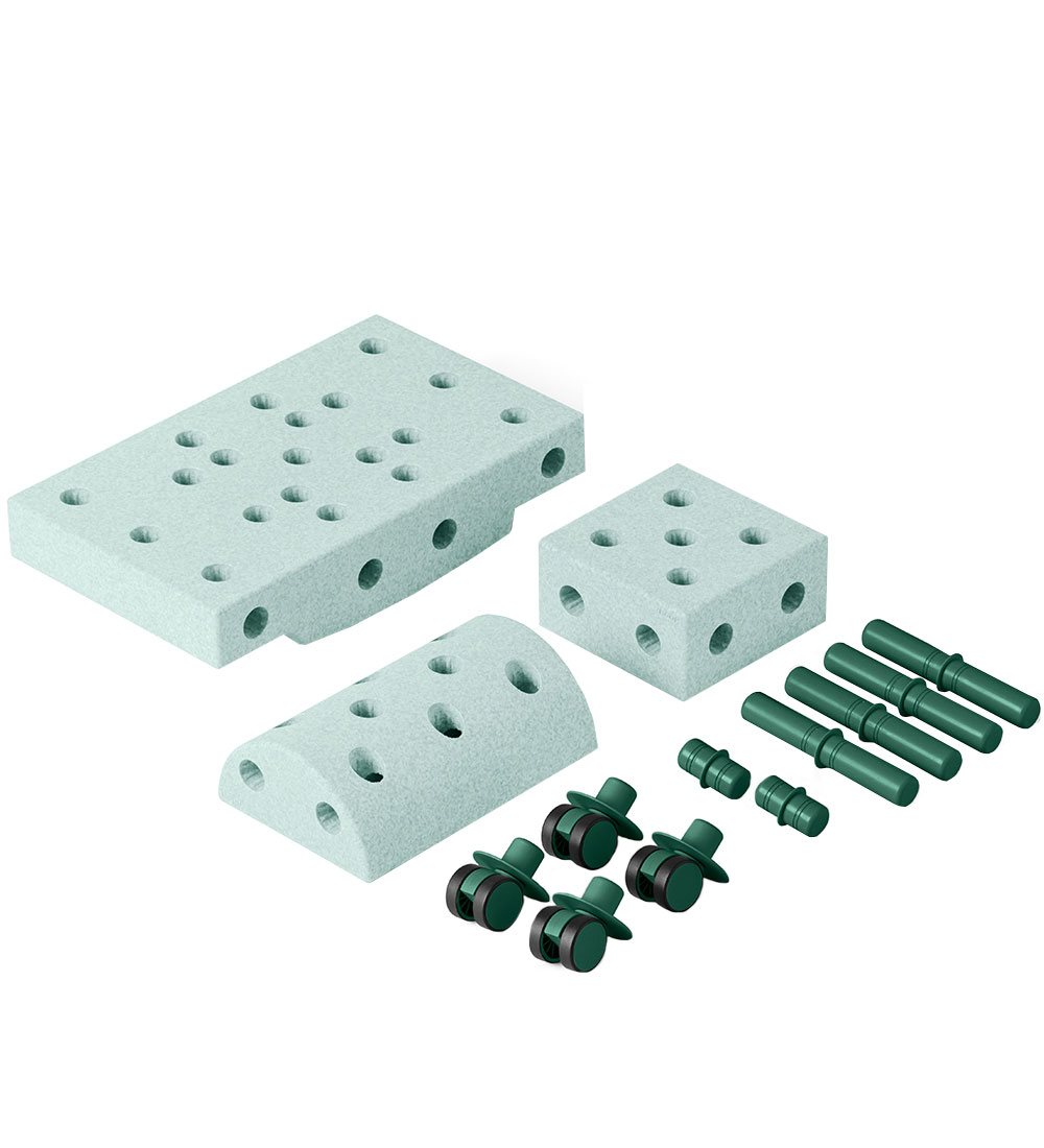MODU Curiosity Set - 14 Parts - 50x30x20 cm - Ocean Mint/Forest