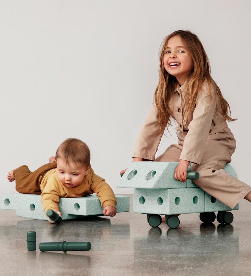 MODU Explorer Set - 20 Parts - 55x40x20 cm - Ocean Mint/Forest G