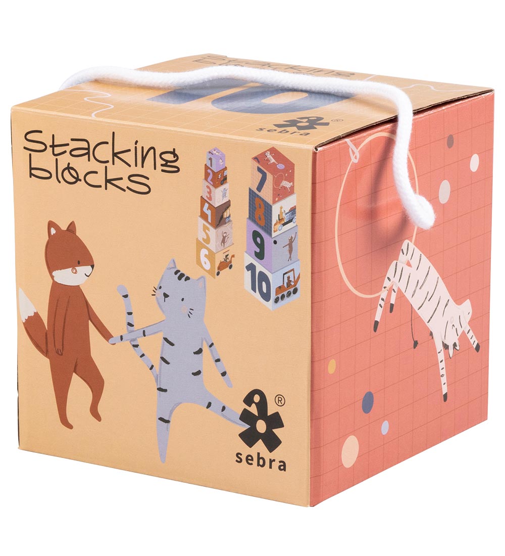 Sebra Stacking Boxes - 10 pcs - Toes/Builders