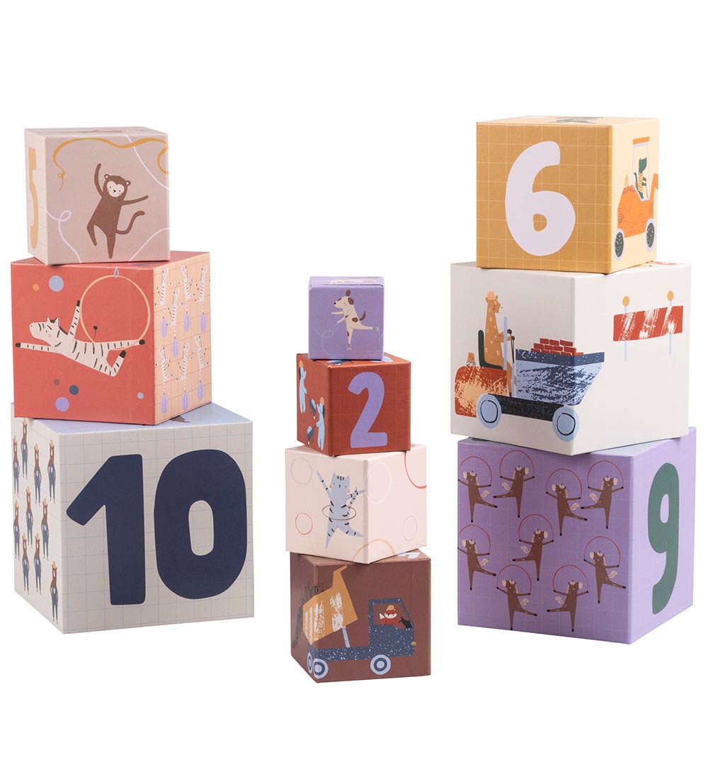 Sebra Stacking Boxes - 10 pcs - Toes/Builders