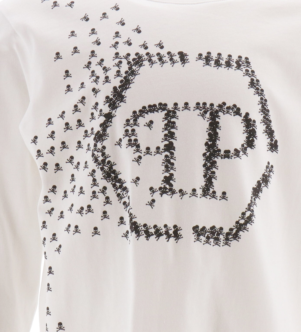 Philipp Plein Blouse - Optical White w. Print