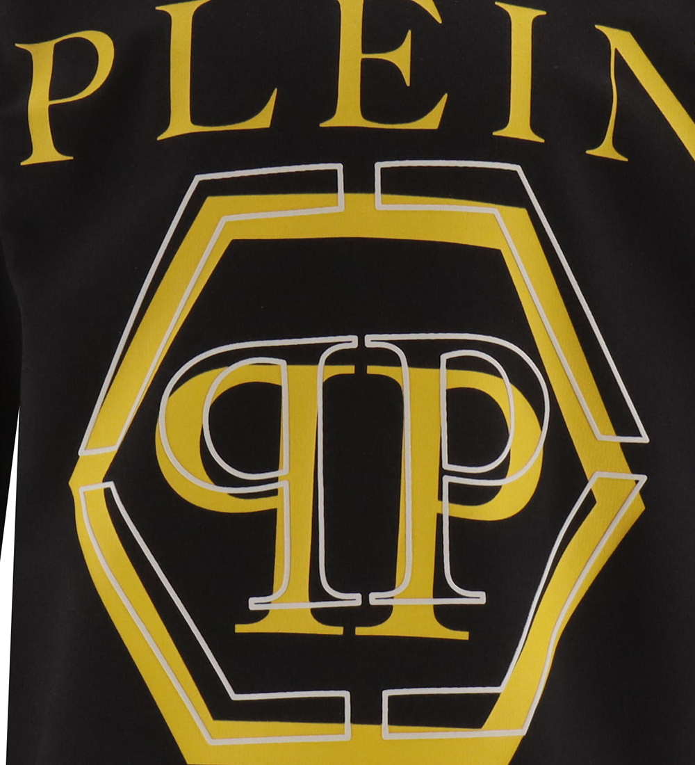 Philipp Plein Hoodie - Black/Yellow w. Print