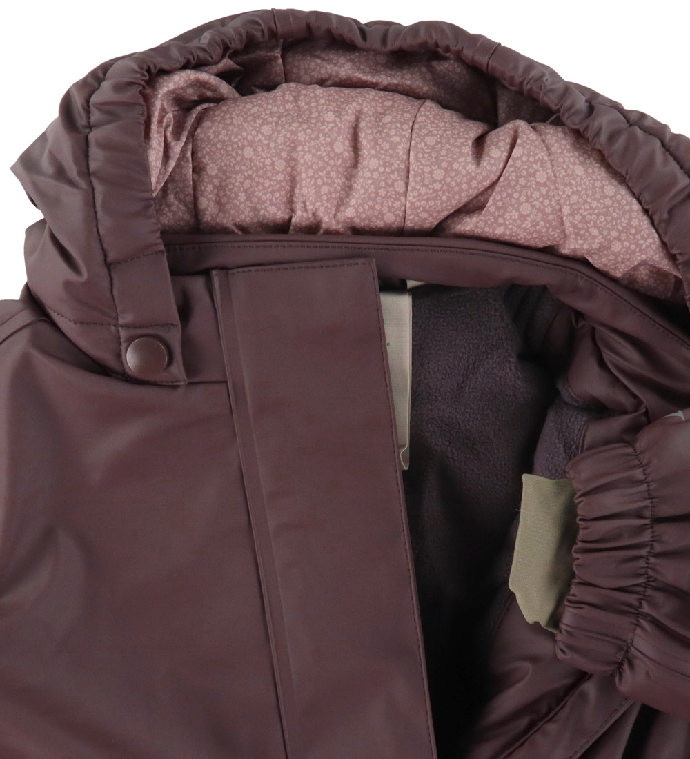 Wheat Winter Coat - PU - Lonny - Eggplant