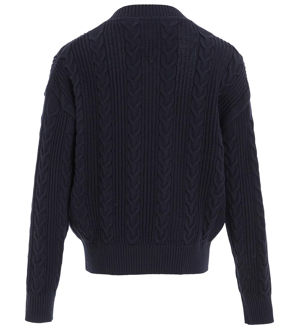 Tommy Hilfiger Cardigan - Kabel Stickad - Desert Moln