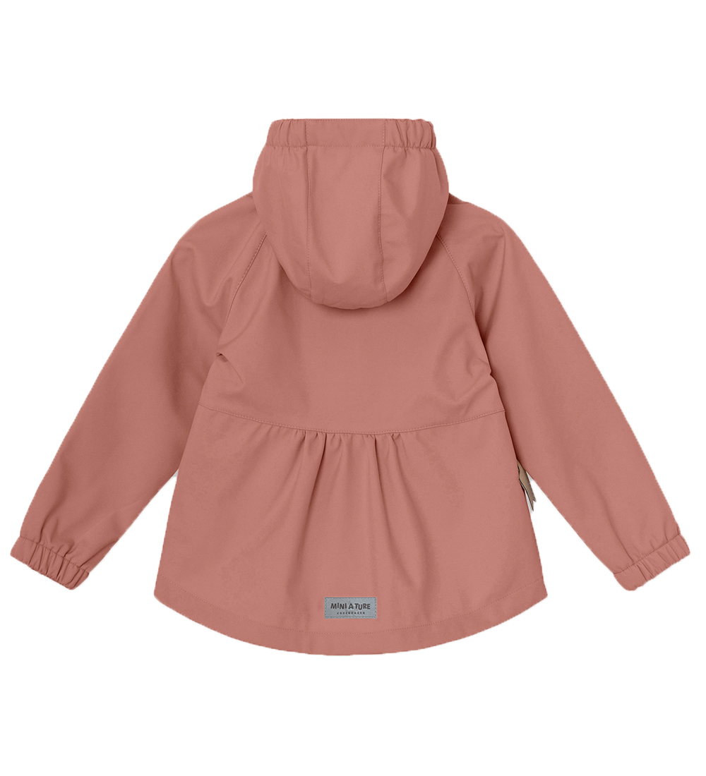 Mini A Ture Softshell Jacket w. Fleece - Briddi - Ash Rose