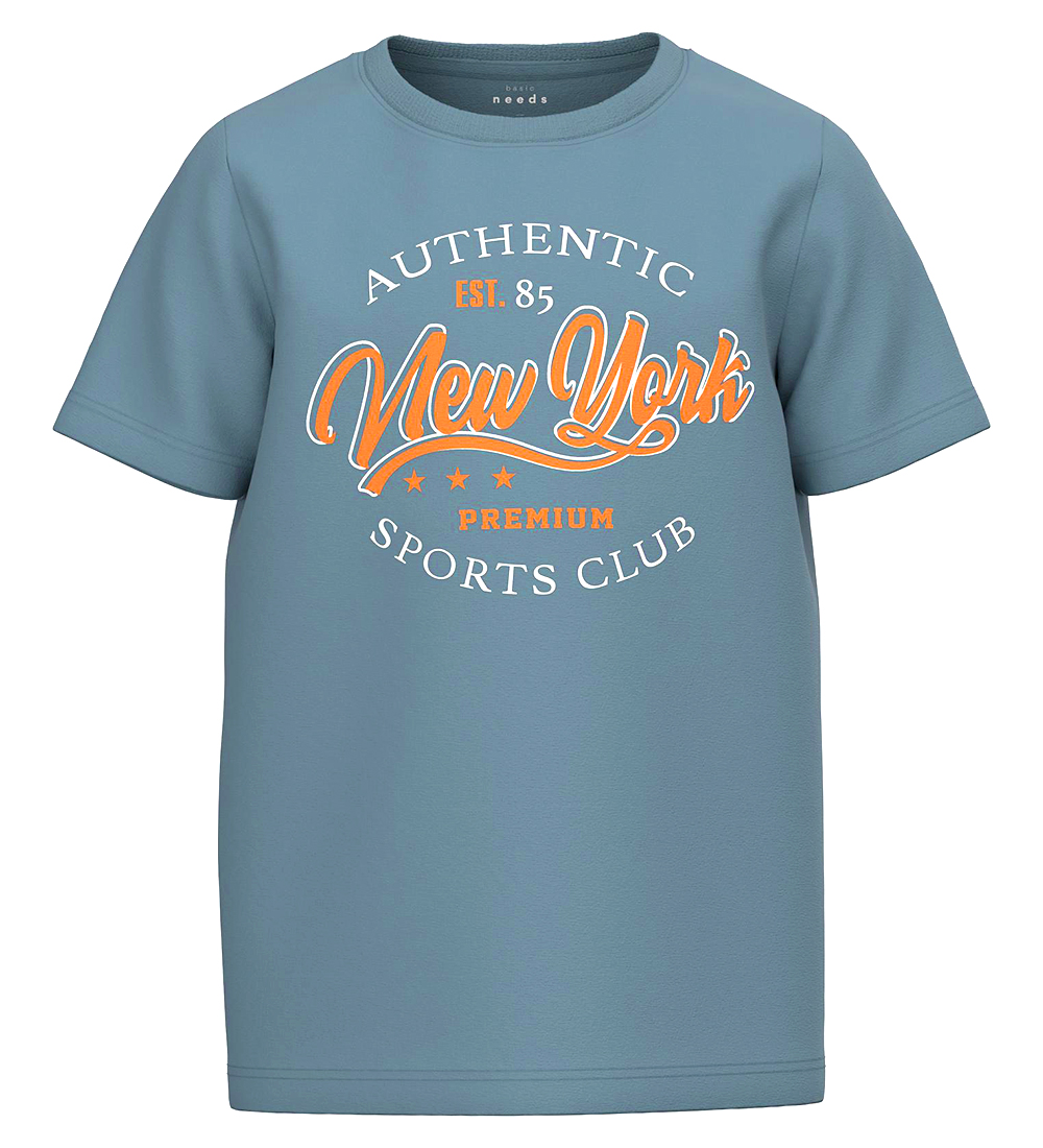 Name It T-shirt - NkmVictor - Bluefin w. Print