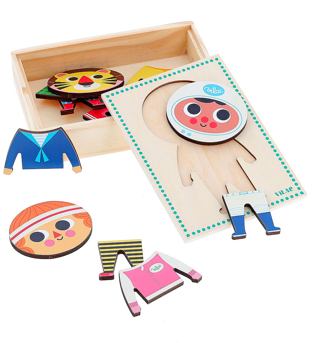Vilac Jigsaw Puzzle - Wood - 6x3 Bricks - Jules