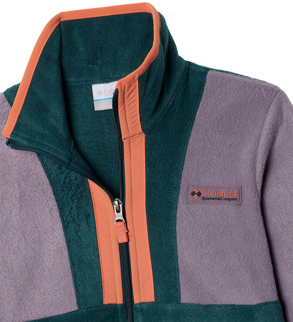 Columbia Fleece Jacket - Back Bowl - Purple/Green