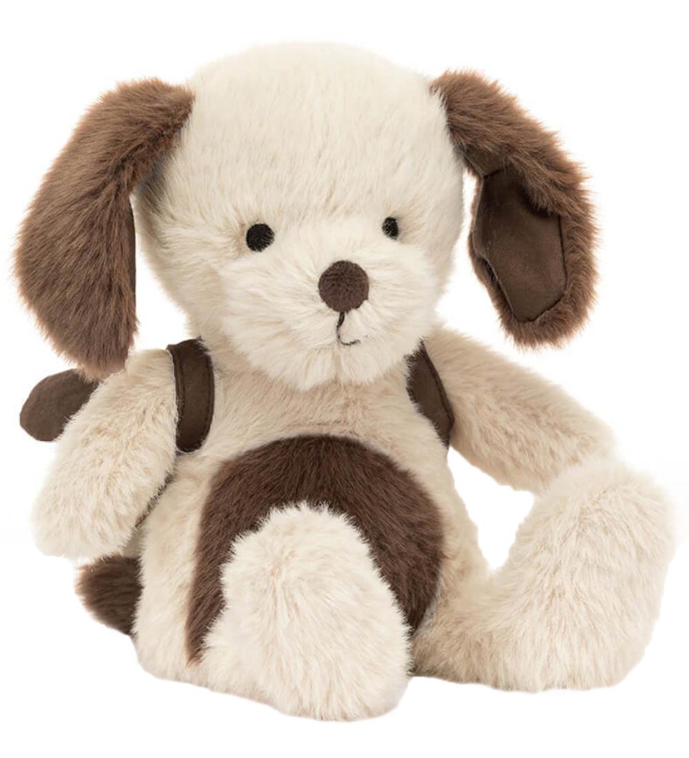 Jellycat Soft Toy - 22x9 cm - Puppy w. Backpack
