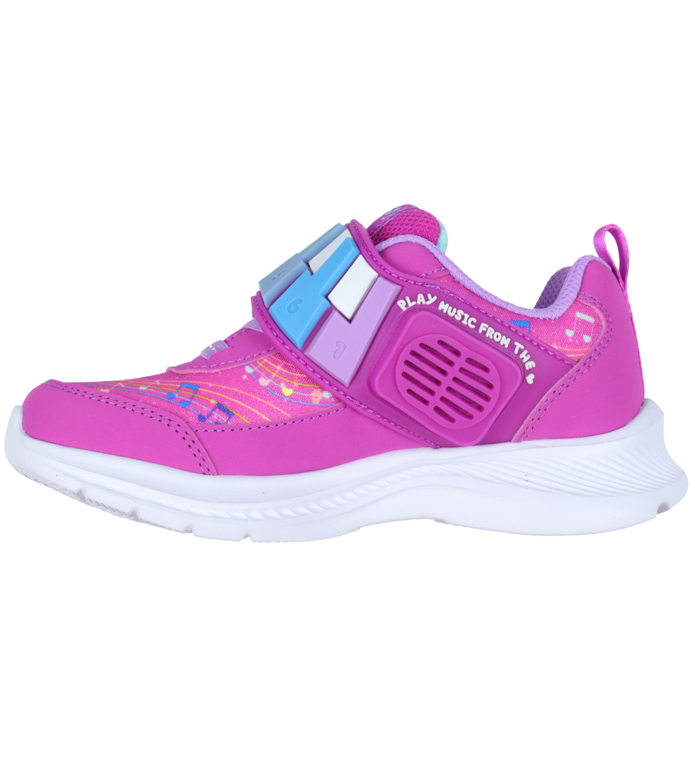 Skechers Shoe w. Sound - Jumpsters 2.0 - Hot Pink/Multi