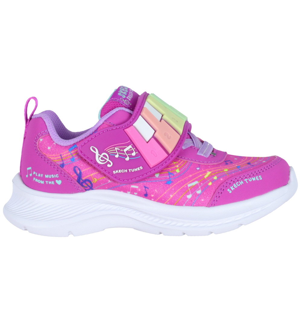 Skechers Shoe w. Sound - Jumpsters 2.0 - Hot Pink/Multi