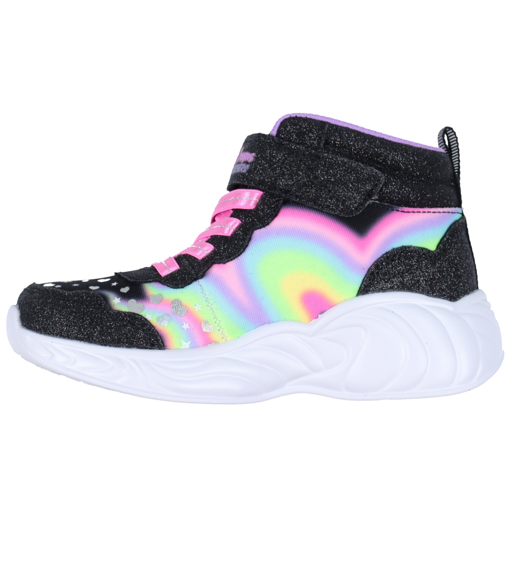 Skechers Boots w. Lights - Unicorn Dreams - Black/Multi