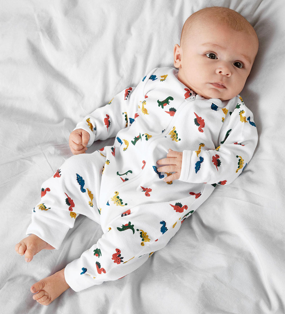 Name It Nightsuit - Noos - NbmNightsuit - Dino/Bright White