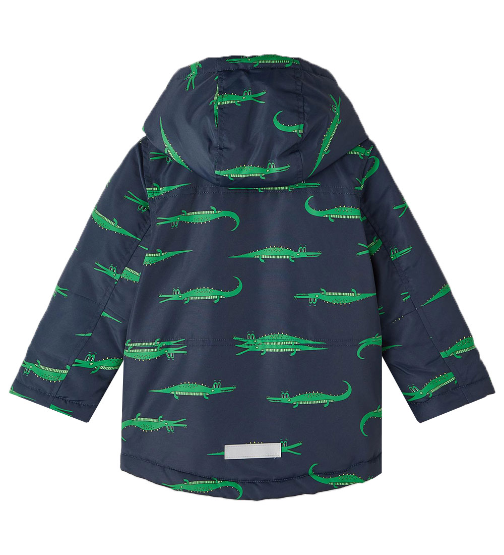 Name It Padded Jacket - Noos - NmmMax - Dark Sapphire w. Print