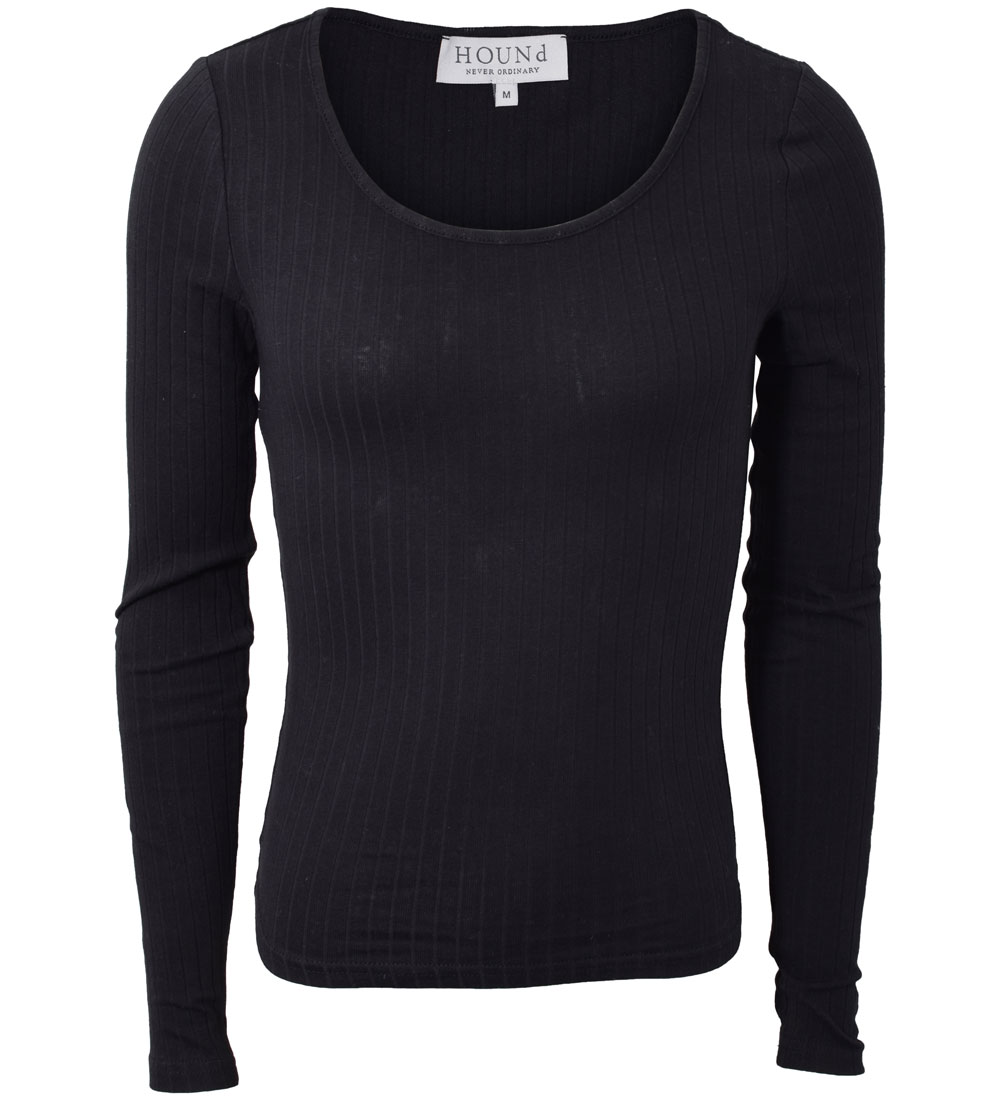 Hound Blouse - Rib - Black