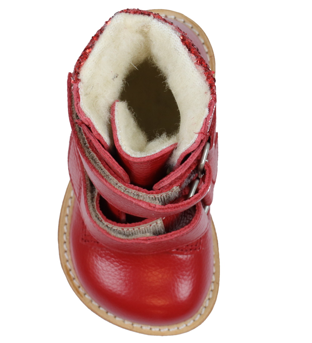 Angulus Prewalker Boots - Tex - Red/Red Glitter