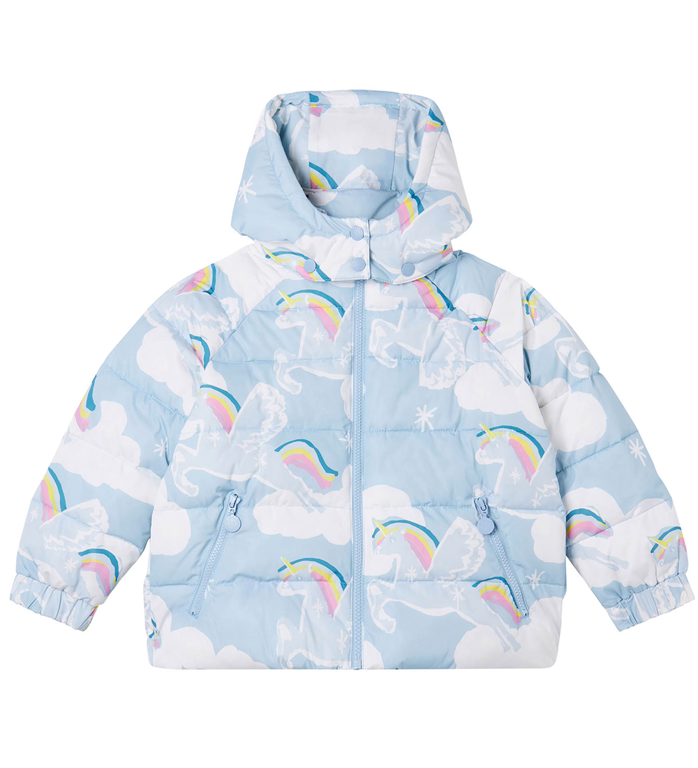 Stella McCartney Kids Padded Jacket - Lyselå w. Unicorns