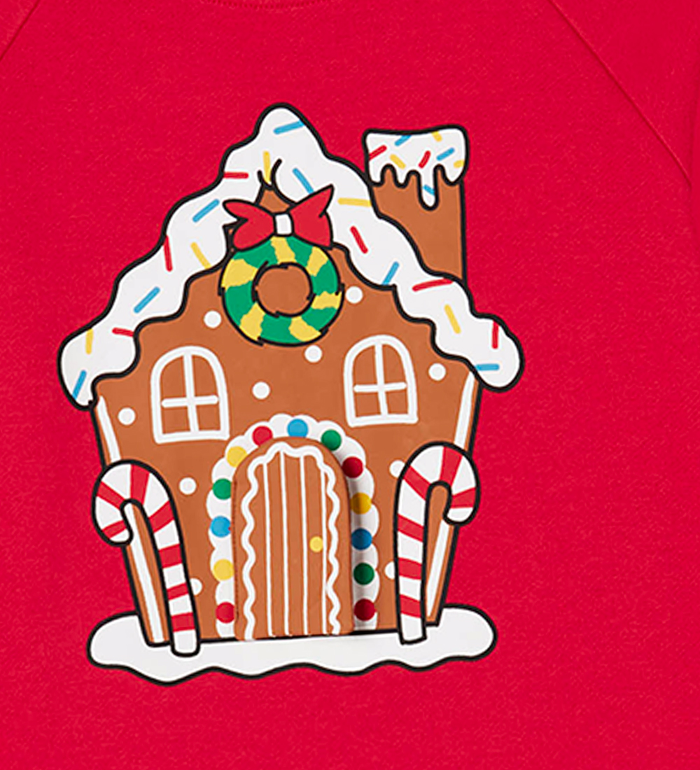Stella McCartney Kids Sweatshirt - Red w. Gingerbread House