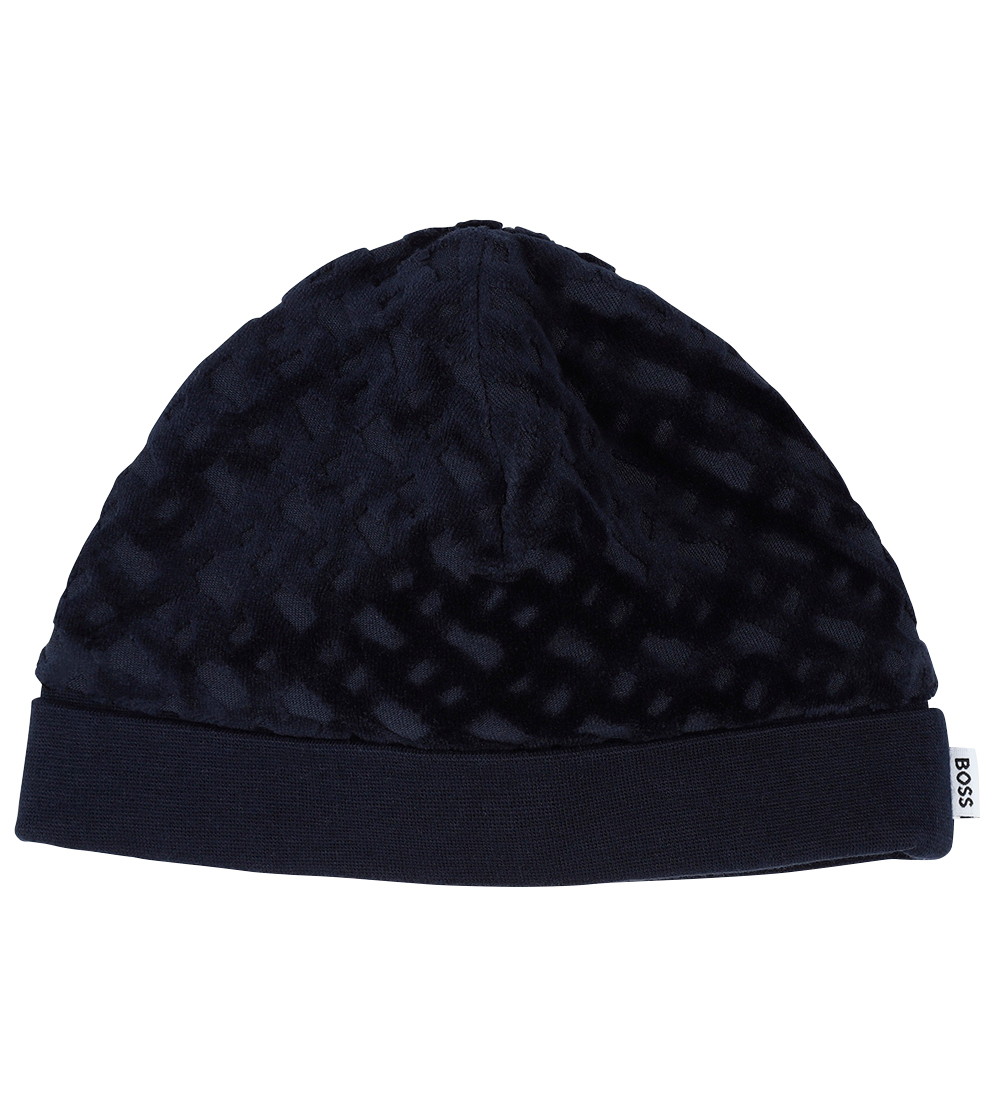 BOSS Gift Box - Jumpsuit/Beanie - Velvet - Navy w. Pattern