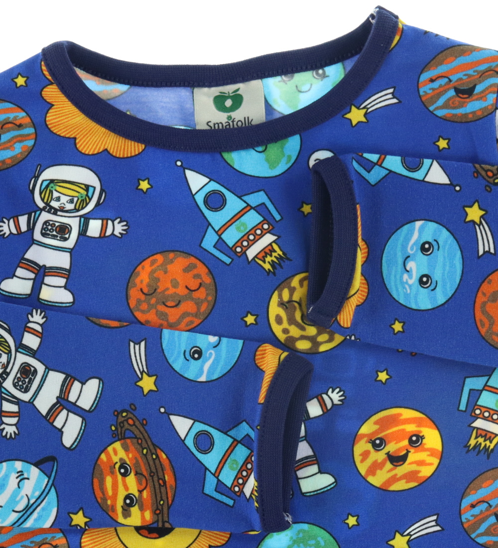 Smfolk Blouse - Blue Lolite w. Space & Planets